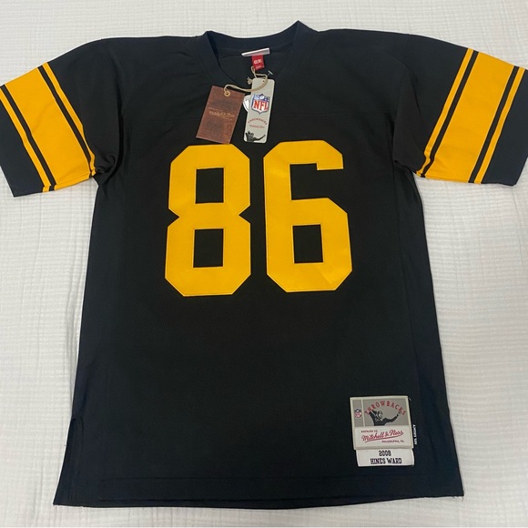 Steelers Hines Ward #86 Mitchell & Ness Limited Home Jersey - Picture 1 of 7